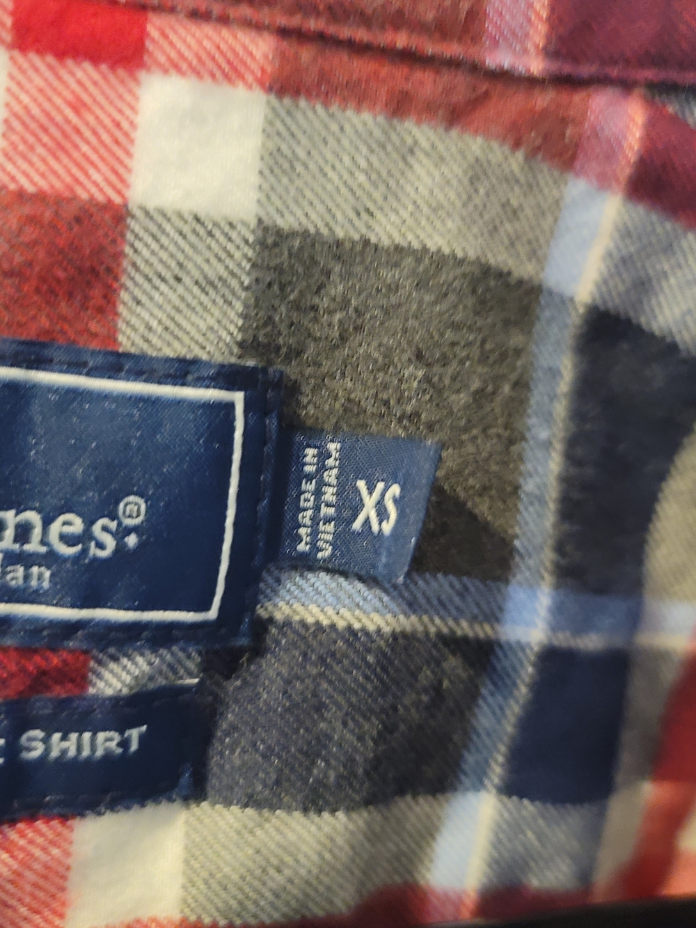 VINEYARD VINES Classic Fit Whale Shirt Button Down Navy Blue Red Men's Size XS - Picture 4 of 10